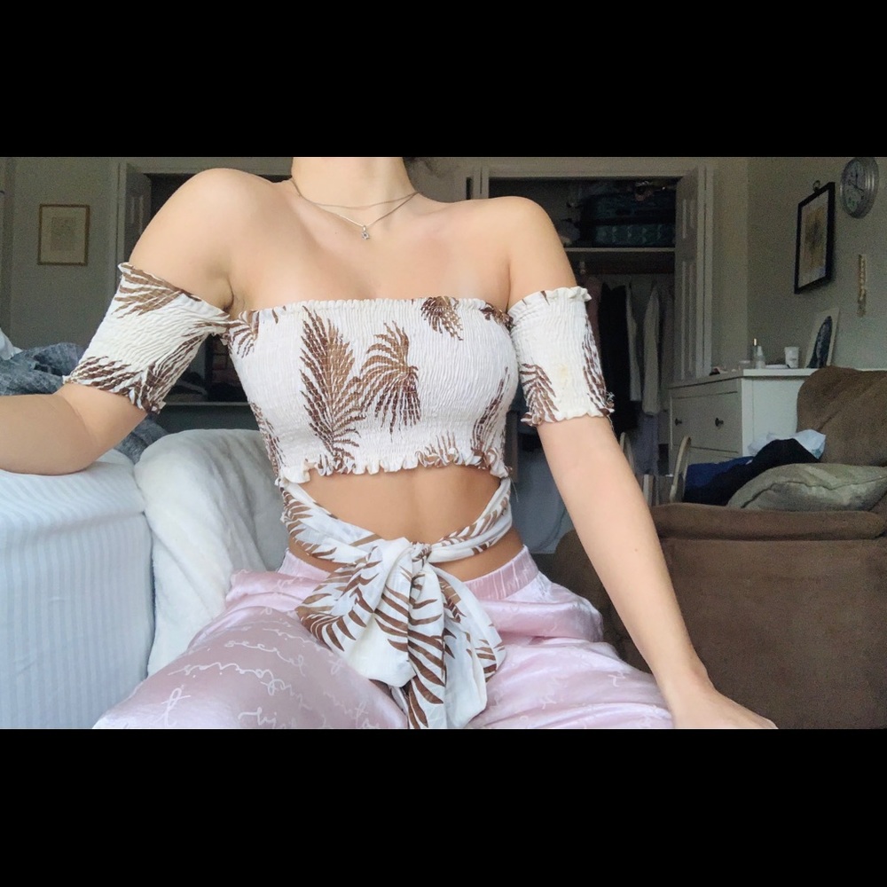 Off shoulder beautiful beach top